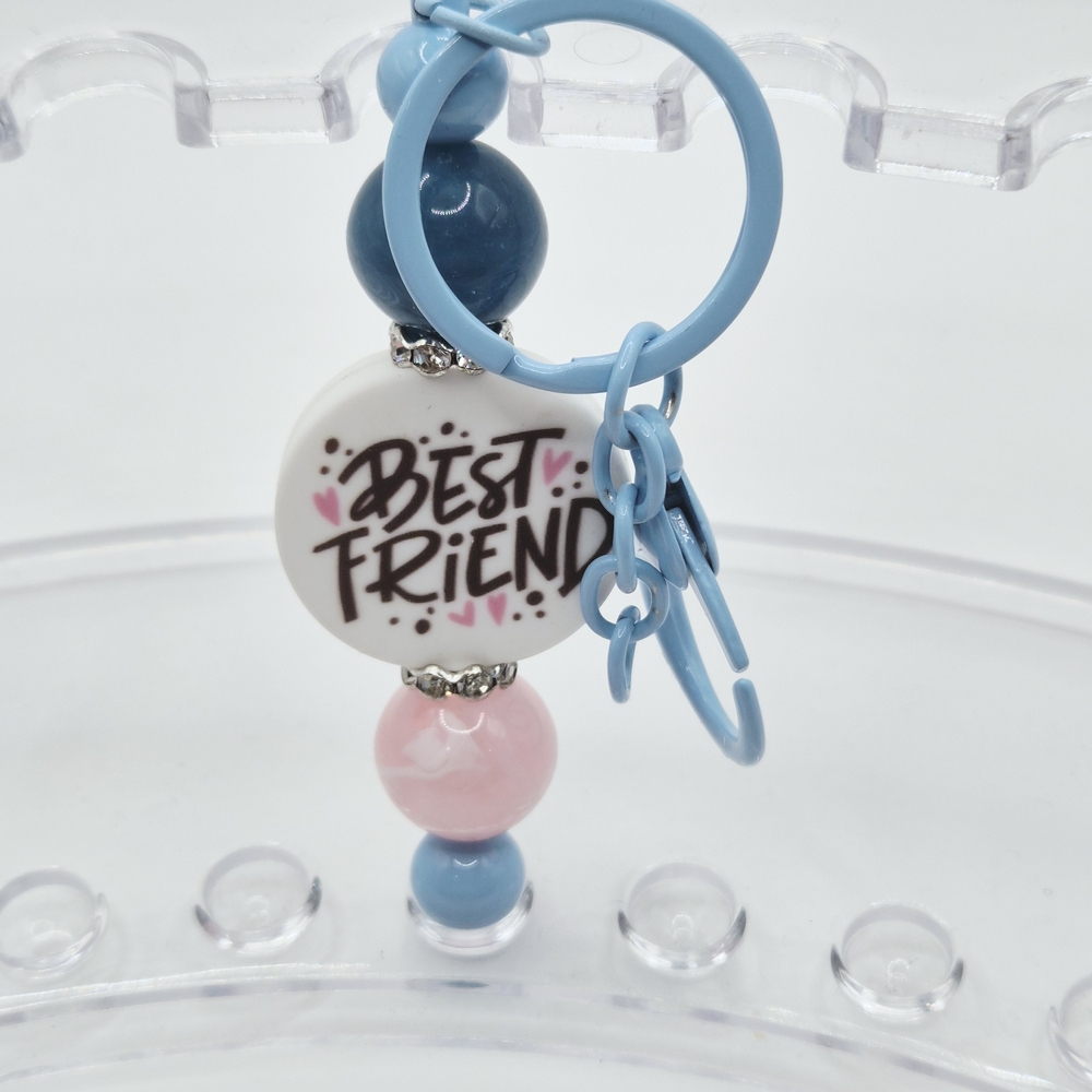 Best Friend Beaded Keychain